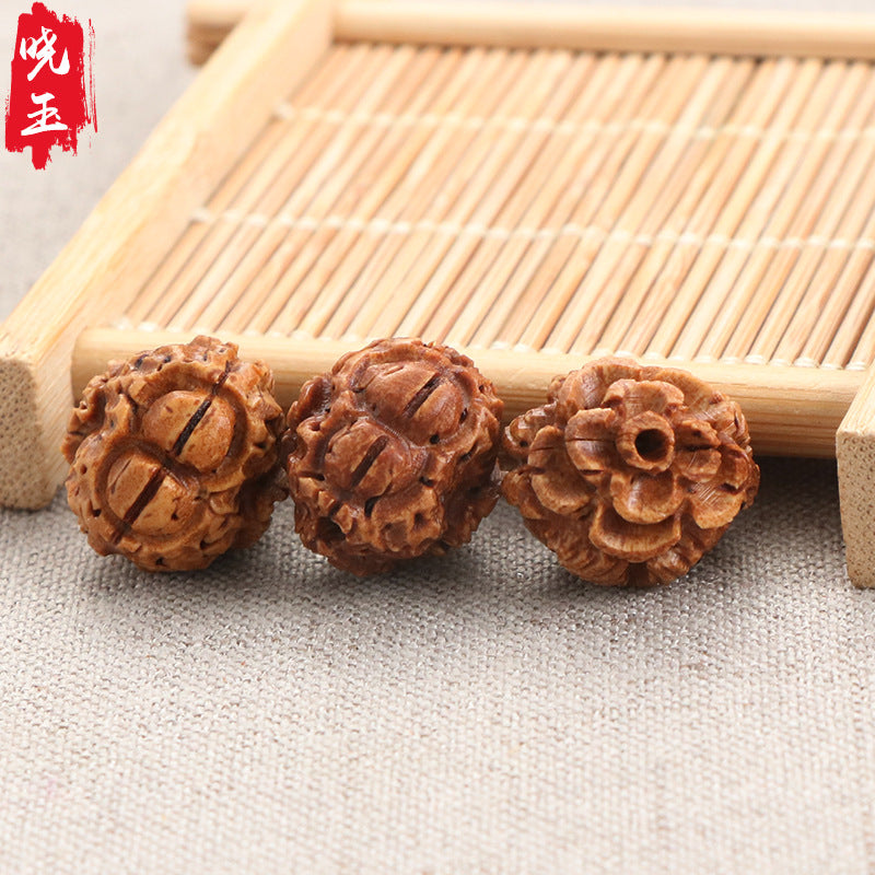 Brain Pattern Peach Pit Gourd Peanut Cornucopia Life Bracelet