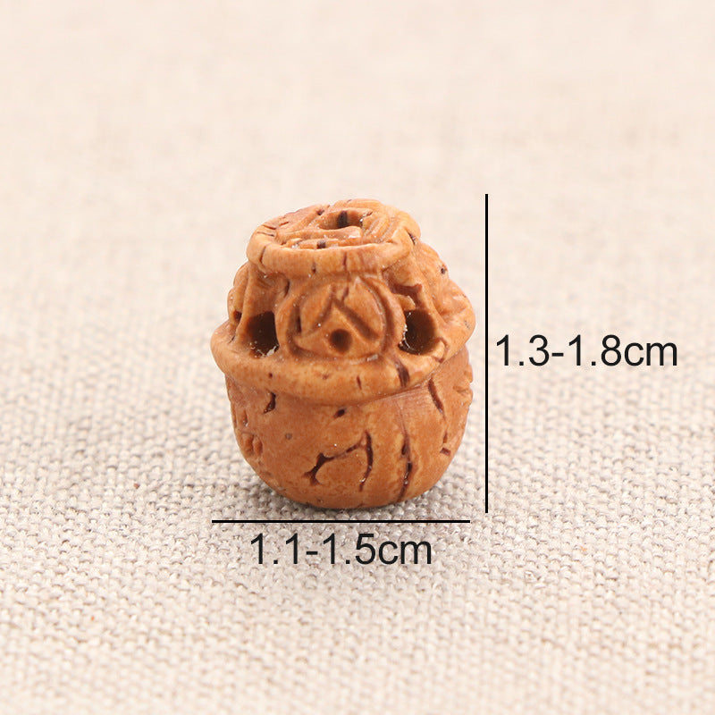 Brain Pattern Peach Pit Gourd Peanut Cornucopia Life Bracelet