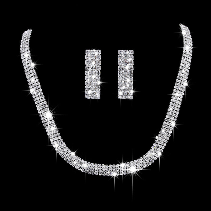 Classic Stylish Bridal Three-piece Fashion Tassel Necklaces