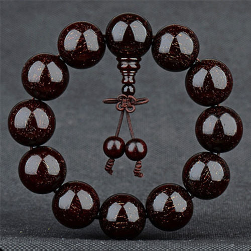Gold Star Red Sandalwood Comparable To Indian Pterocarpus Bracelet