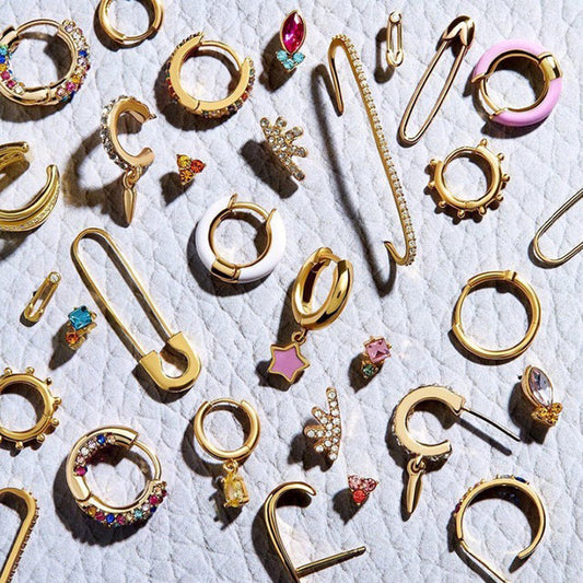 Hot Shaped Colorful Oil Ear Clip Earrings