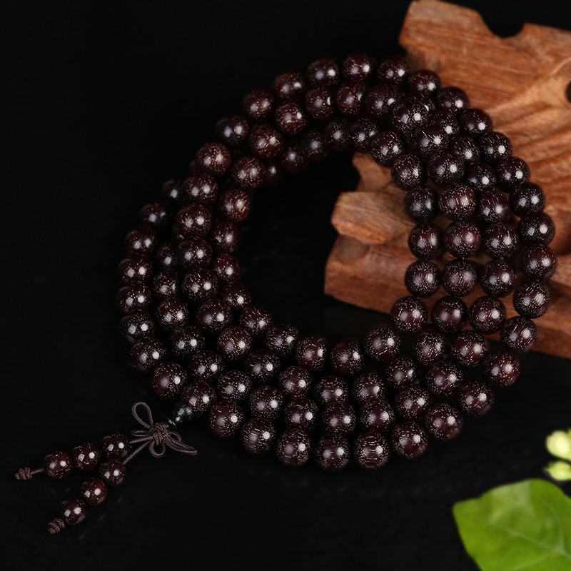 Gold Star Red Sandalwood Comparable To Indian Pterocarpus Bracelet