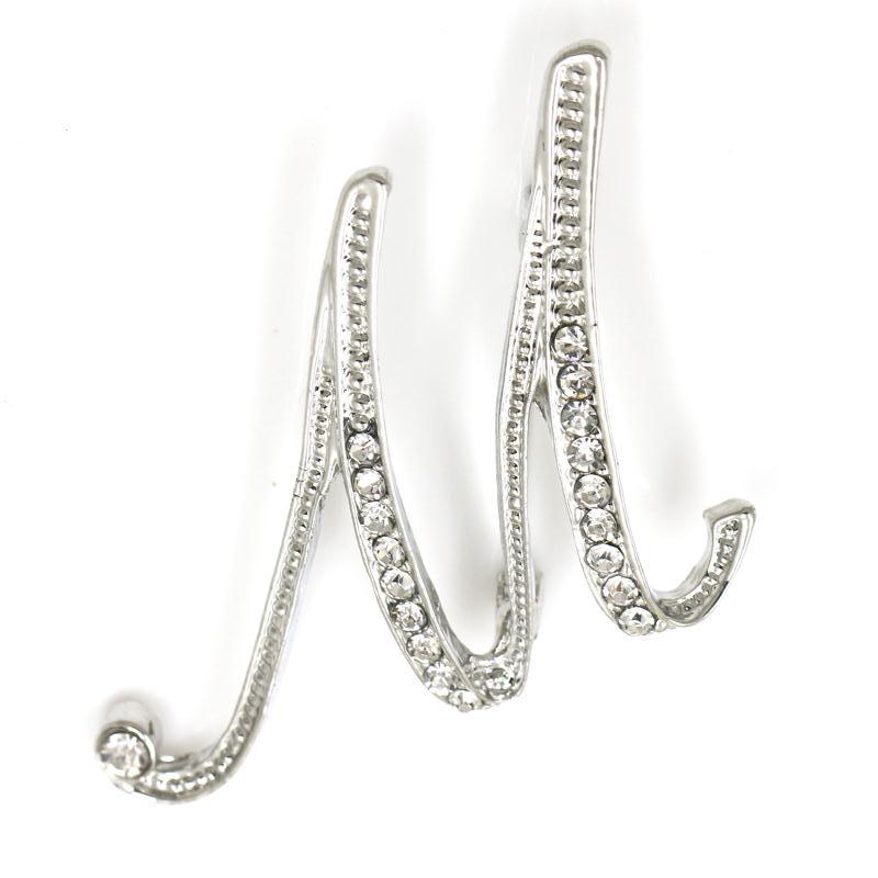 Fashion English Letter Brooch Diamond Alloy Corsage Brooches
