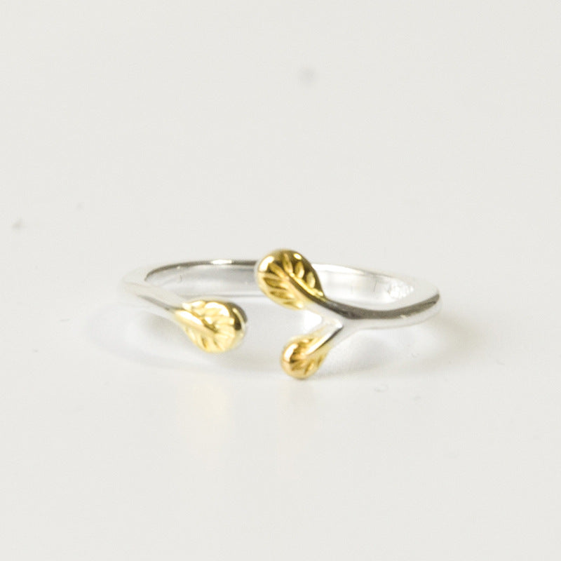 Women's Opening Fresh Temperament Branch Buds Index Ring