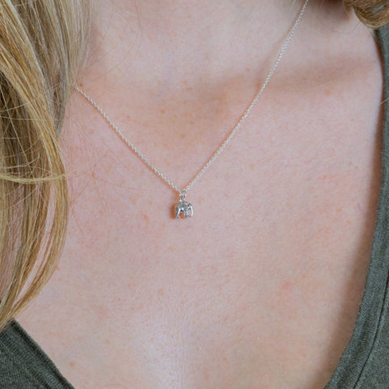 Alloy Elephant Clavicle Chain Personality Simple Necklace