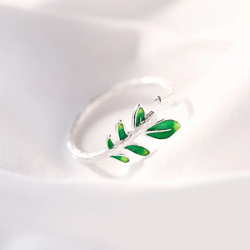 Women's Opening Fresh Temperament Branch Buds Index Ring