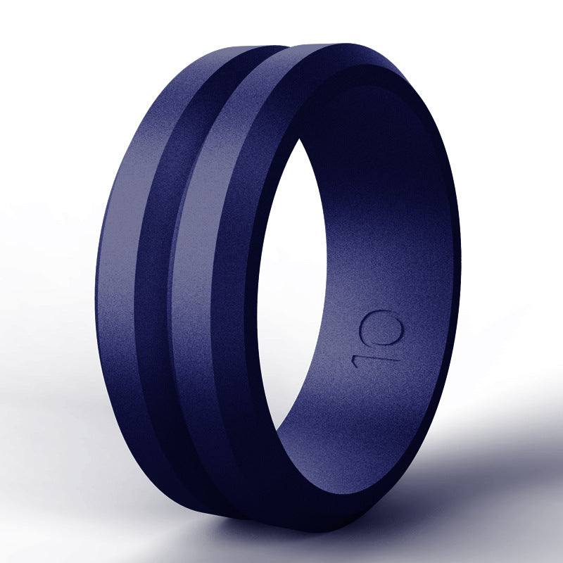 Women's & Men's V-shaped Groove Bevel Silica Gel Outdoor Rings