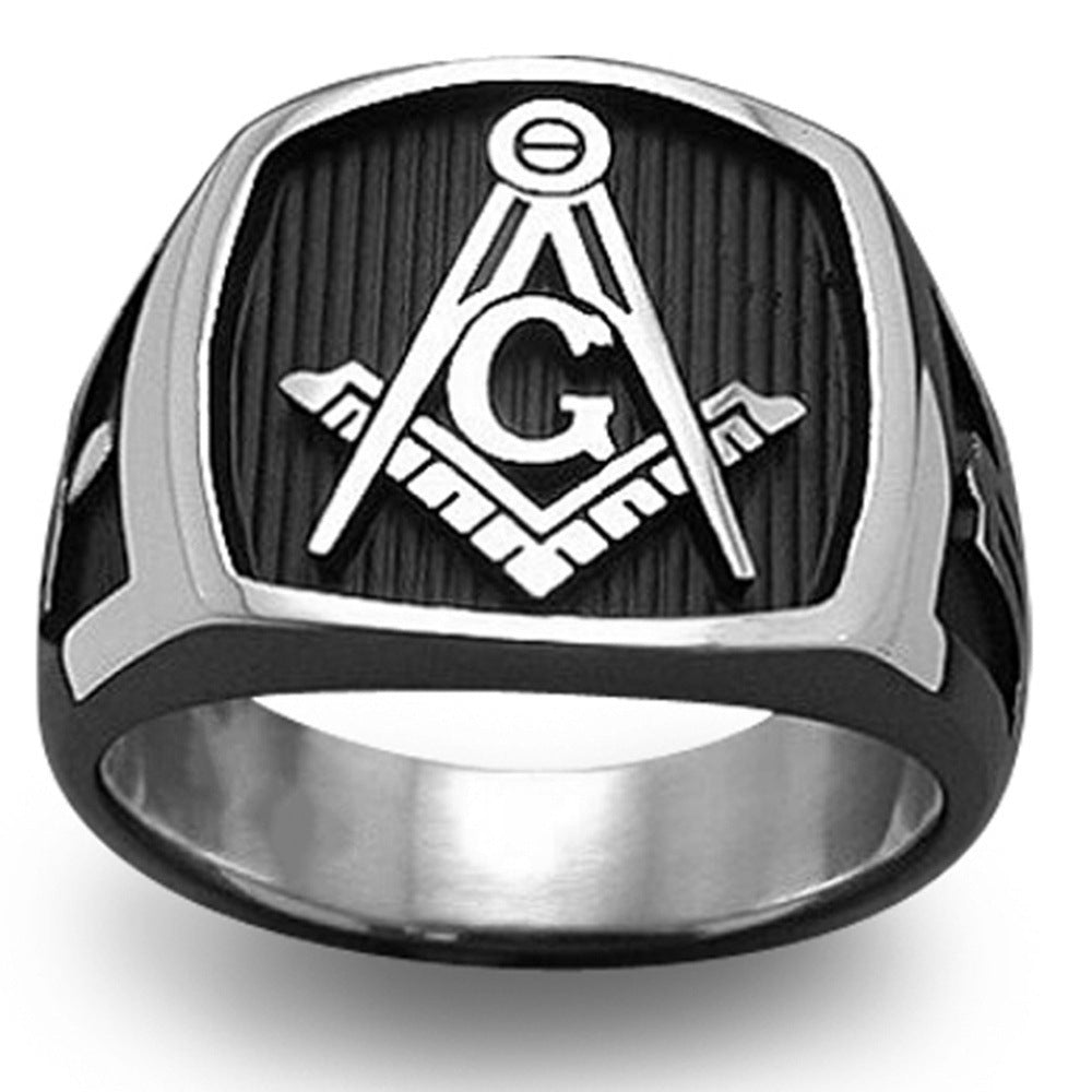 Cool Men's New Masonic Trendy Punk Rings