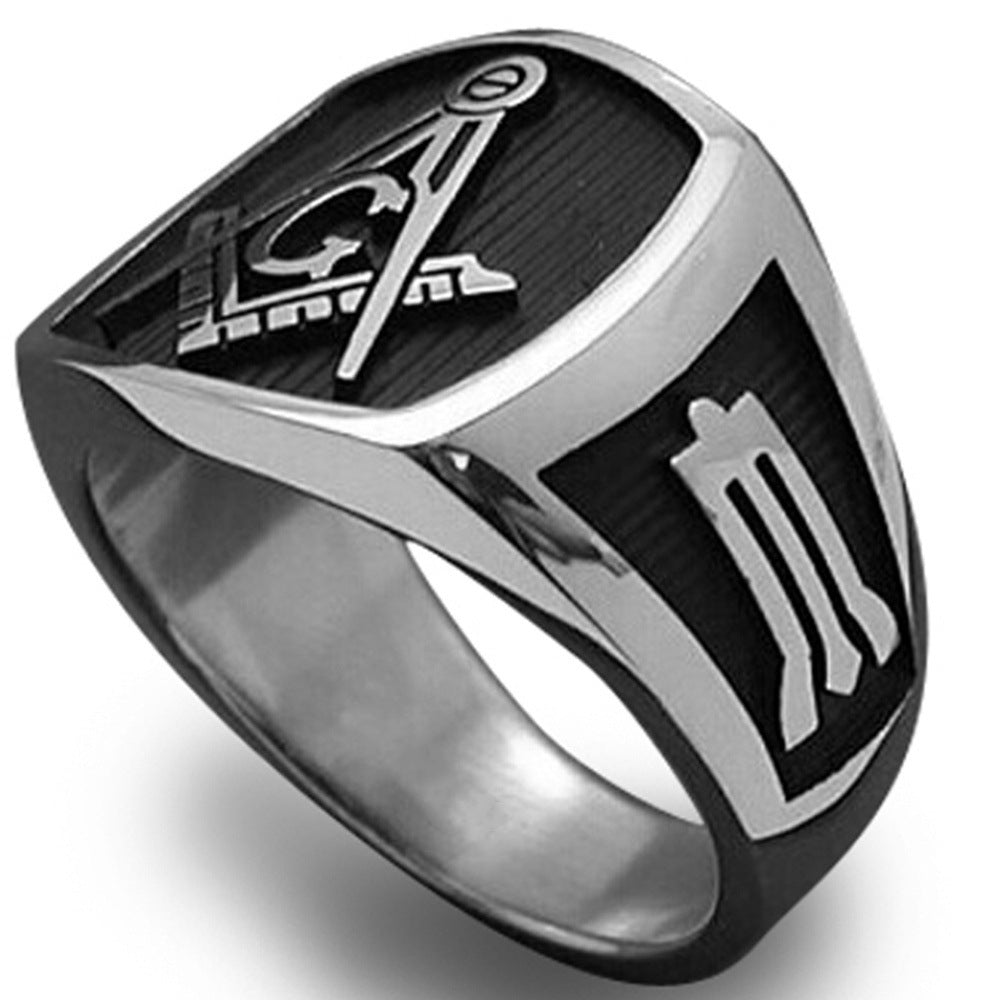 Cool Men's New Masonic Trendy Punk Rings