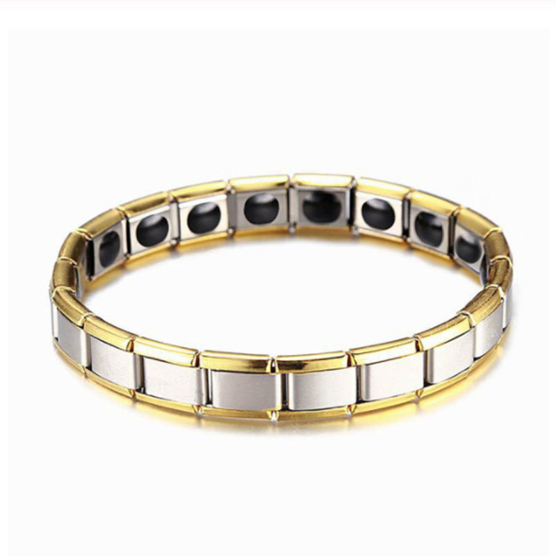 Women's & Men's Simple Stainless Steel Magnetic Therapy Exquisite Bracelets