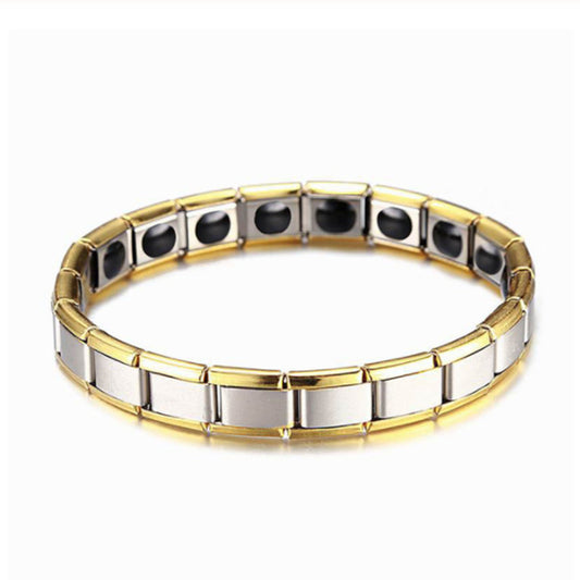 Women's & Men's Simple Stainless Steel Magnetic Therapy Exquisite Bracelets