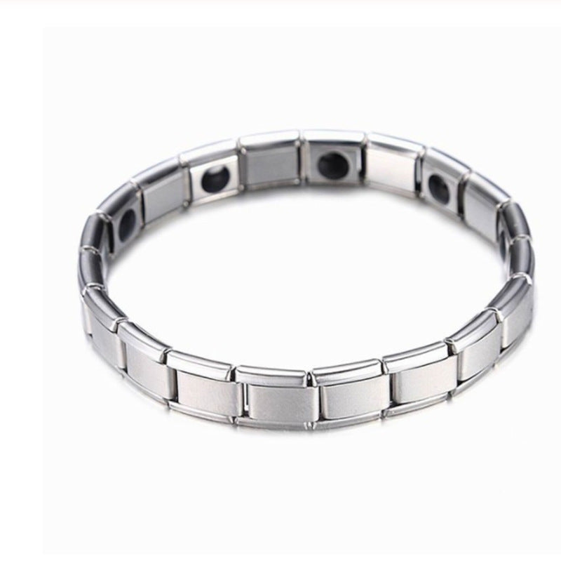 Women's & Men's Simple Stainless Steel Magnetic Therapy Exquisite Bracelets