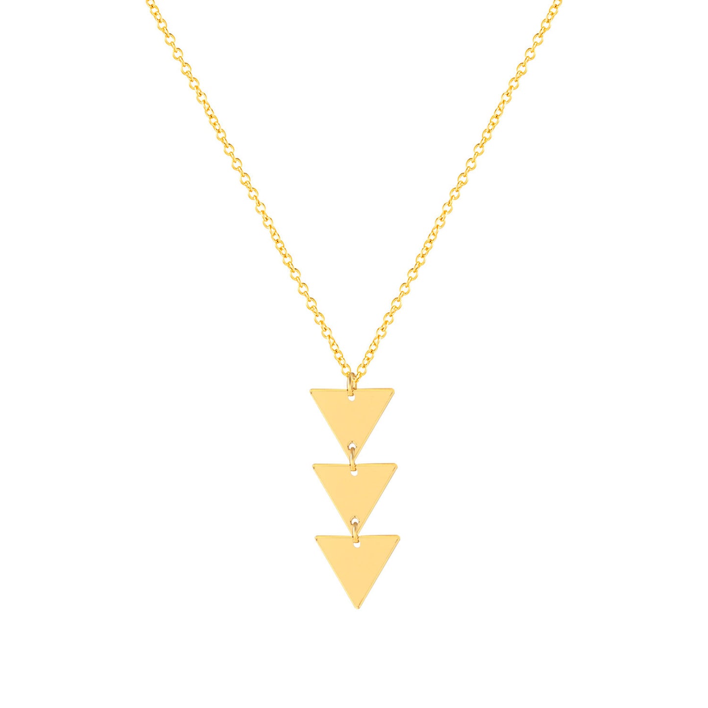 Three Triangle Female Creative Clavicle Chain Necklace