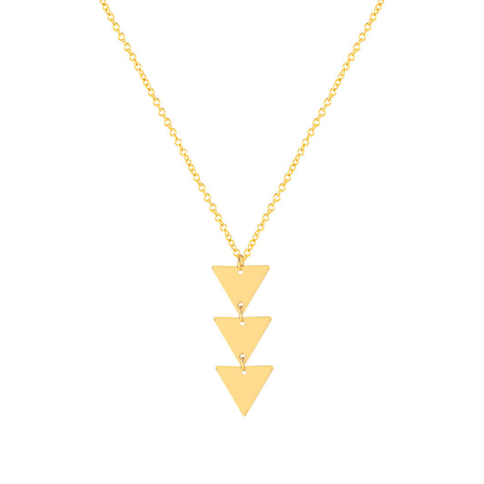 Three Triangle Female Creative Clavicle Chain Necklace