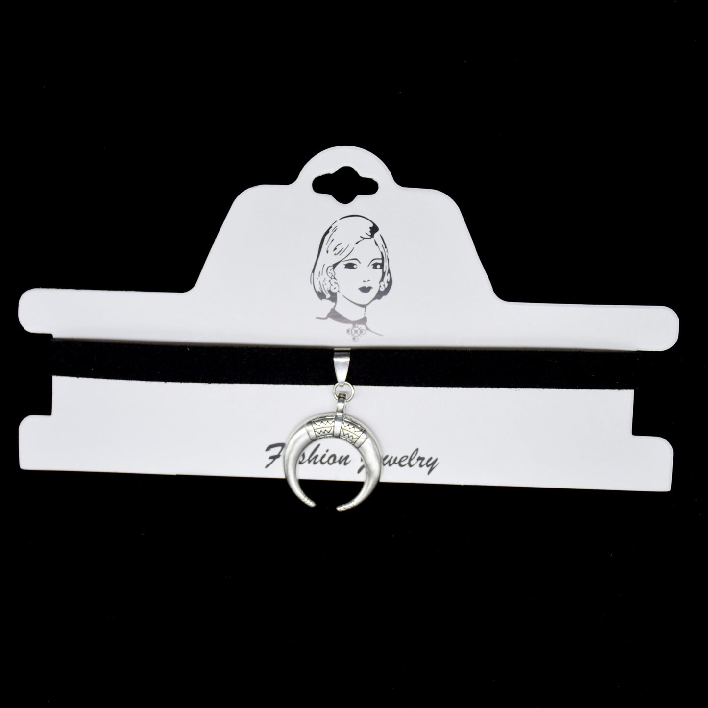 Versatile Dark Retro Crescent Clavicle Chain Collar