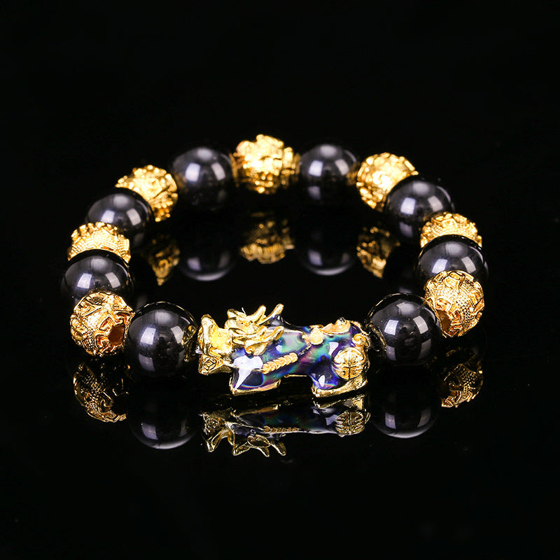 Mantra Yellow Gold Buddha Beads Life Bracelet