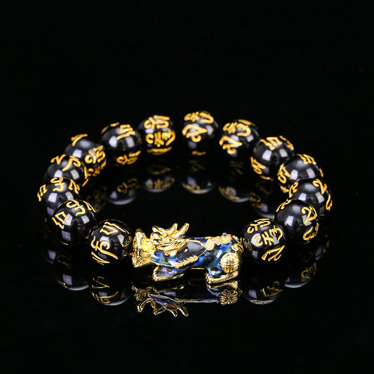 Mantra Yellow Gold Buddha Beads Life Bracelet