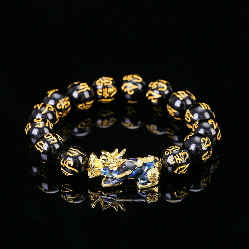 Mantra Yellow Gold Buddha Beads Life Bracelet