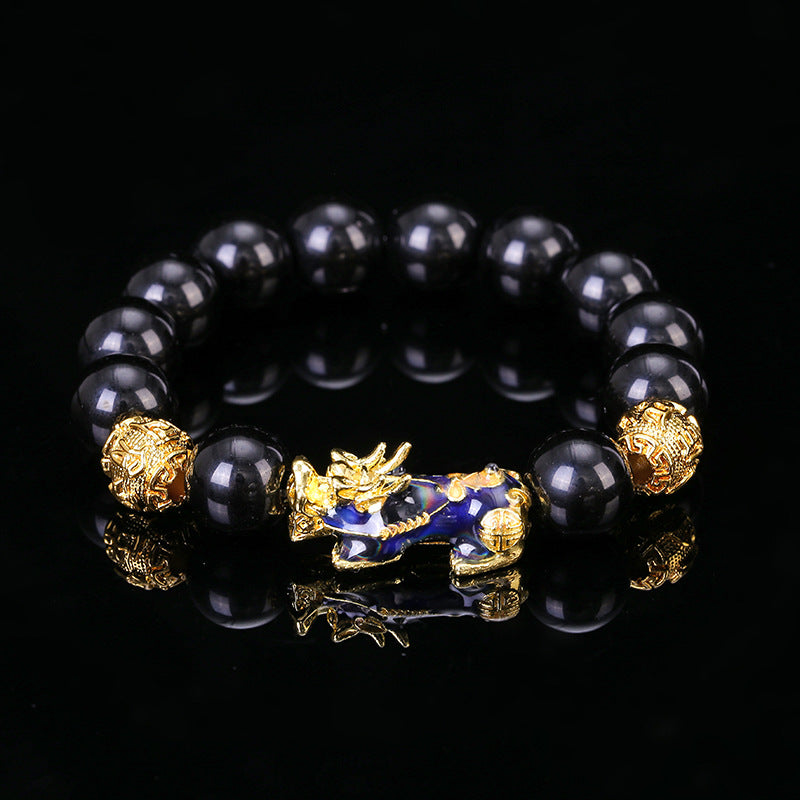 Mantra Yellow Gold Buddha Beads Life Bracelet