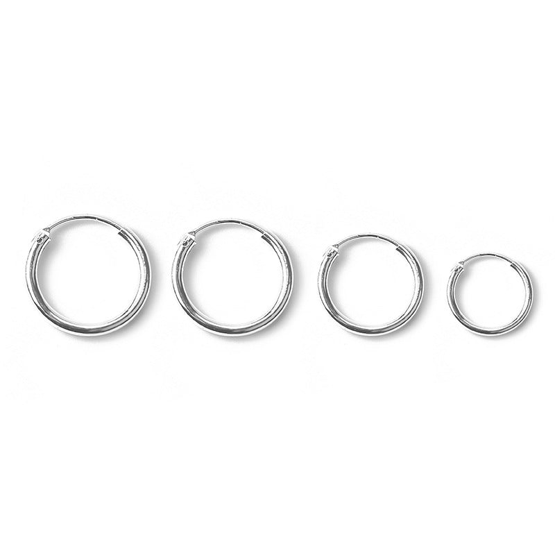 Women's & Men's Simple Graceful Hip Hop Punk Personality Geometry Round Earrings