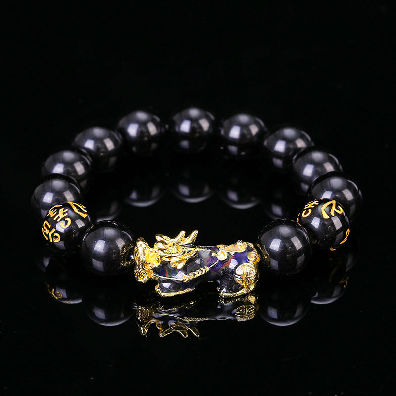 Mantra Yellow Gold Buddha Beads Life Bracelet