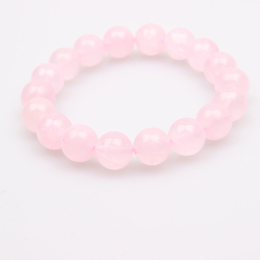 Women's Natural Pink Crystal Agate Tiger Eye Bracelet