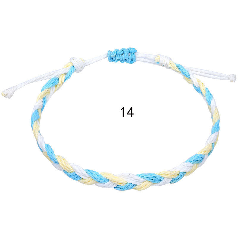 Women's & Men's Creative Handmade Braided Rope Bohemian Twist Bracelet