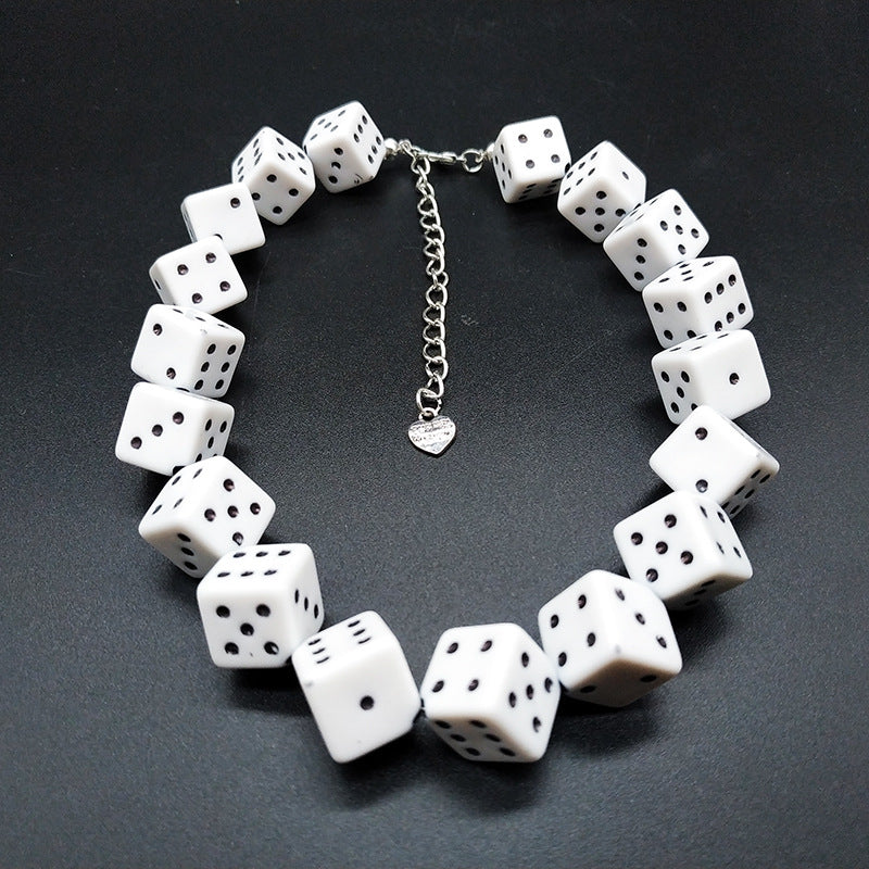 Comfortable Charming Punk Creative Black Dice Rings
