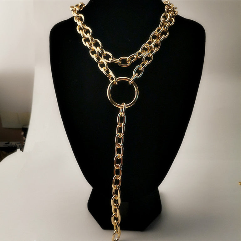 Ornament Punk Exaggerated Long Personality Thick Chain Necklaces