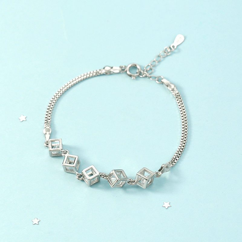 Love Cube Hansen Series Girlfriends Simple Personality Gifts Bracelet