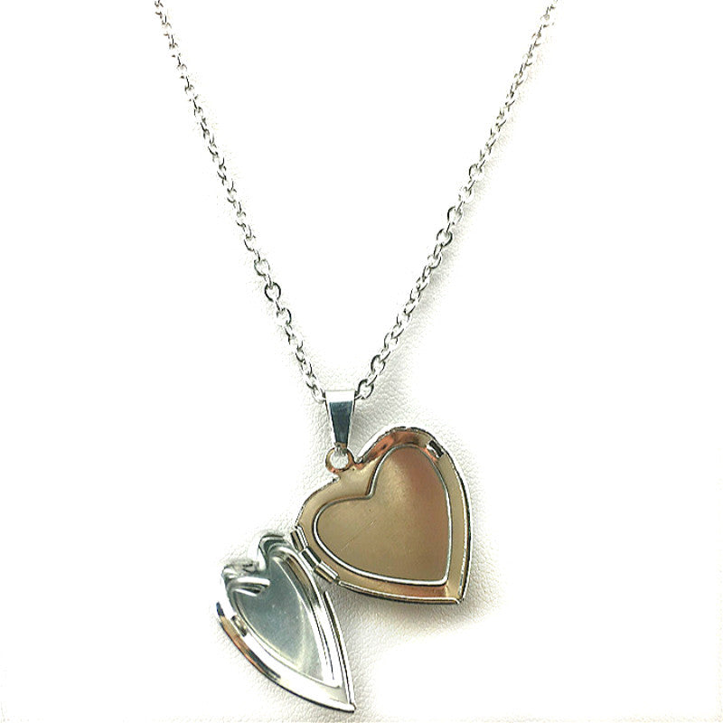 Love Heart-shaped Peach Heart Box O-shaped Chain Necklaces
