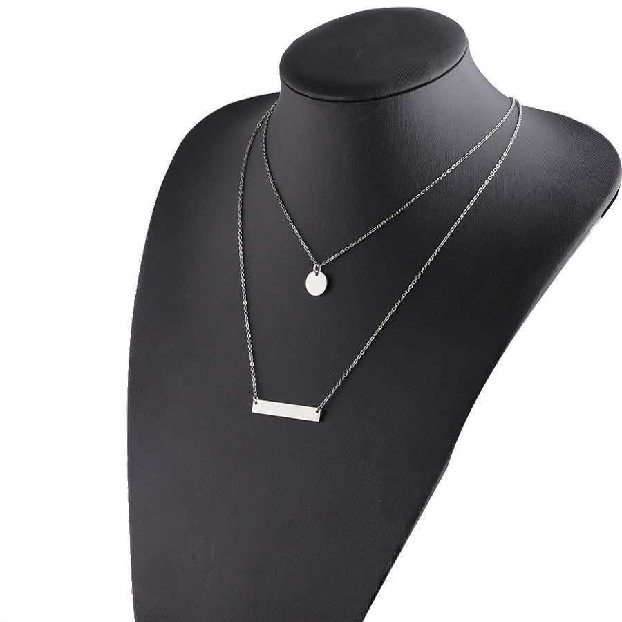 Long Glossy Small Round Slice Versatile Necklaces