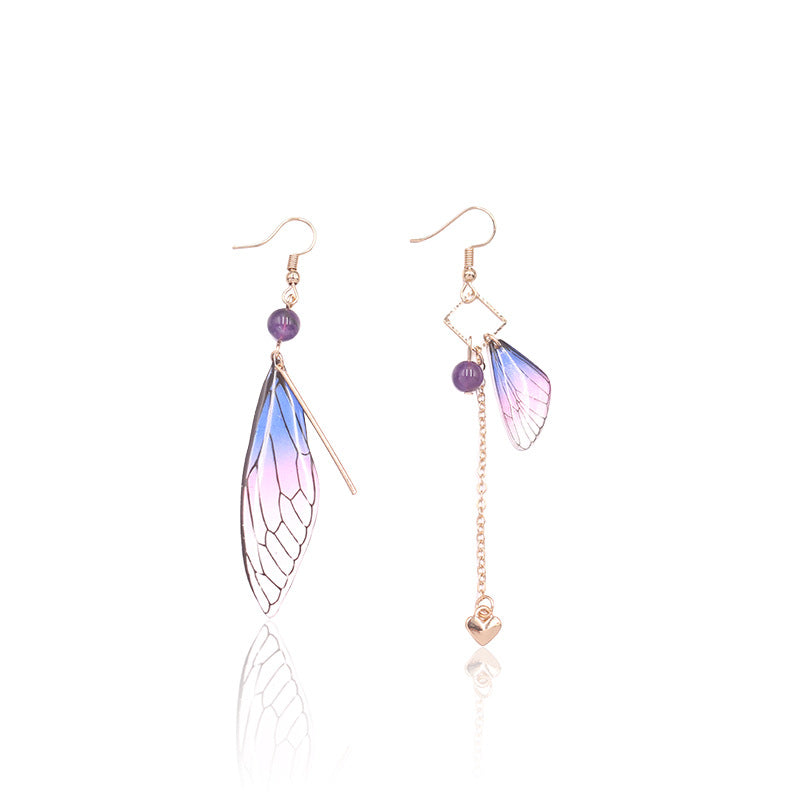 Butterfly Fresh Stylish Simulation Cicada Wing Long Earrings