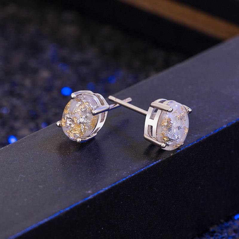Women's Oval Colorful Stone For Opal Simple Stylish Rings