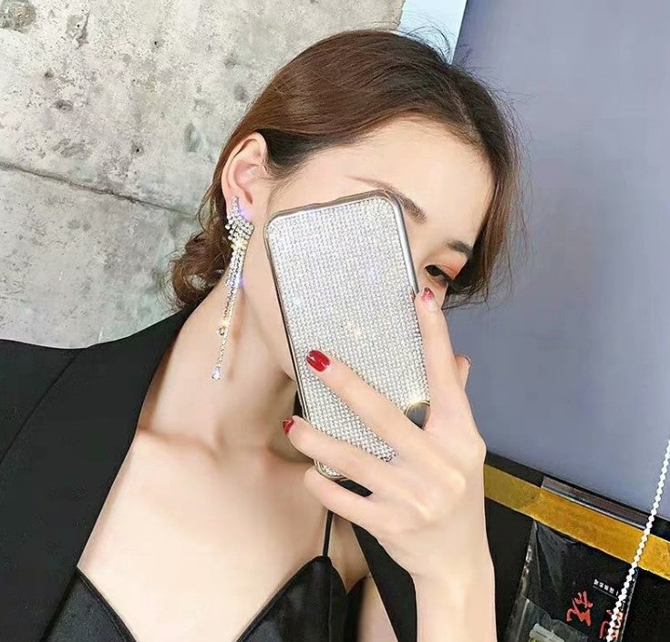 Sier Needle Country Long Tassel Fashion Earrings
