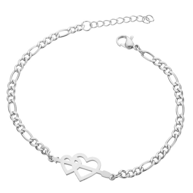 Women's Steel Butterfly Christmas Female Snowflake Elephant Love Bracelets