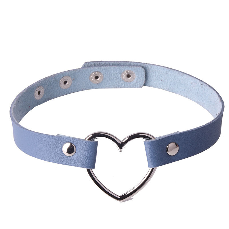 Women's Soft Large Peach Heart-shaped Neck Band Necklaces
