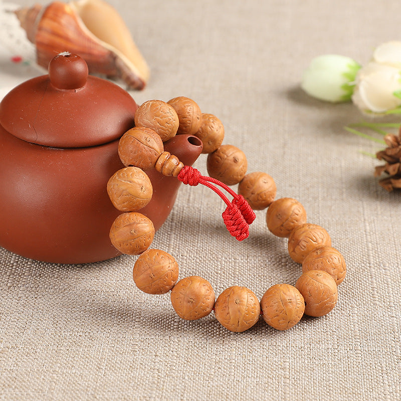 Nepal Bird's Eye Bodhi Natural Longans Tibetan Rosary Prayer Bracelets