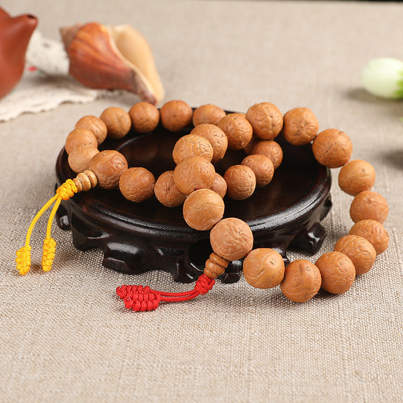 Nepal Bird's Eye Bodhi Natural Longans Tibetan Rosary Prayer Bracelets