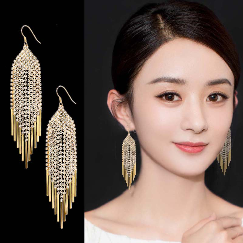 Long Fringe Female Temperament Sexy Light Luxury Ear Hook