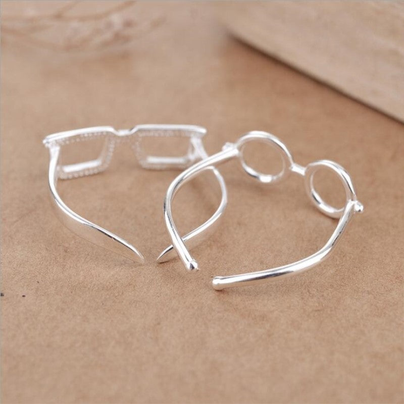 Fashion Simple Artistic Glasses Fresh Creative Ring