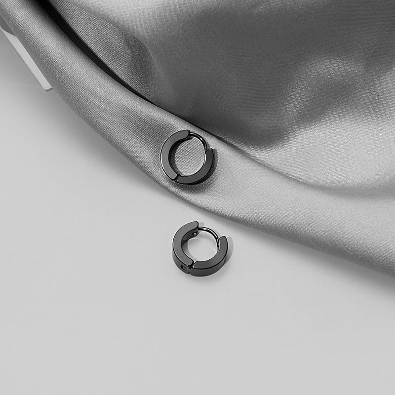Women's & Men's Stainless Steel Round Ear Clip Fashion Earrings