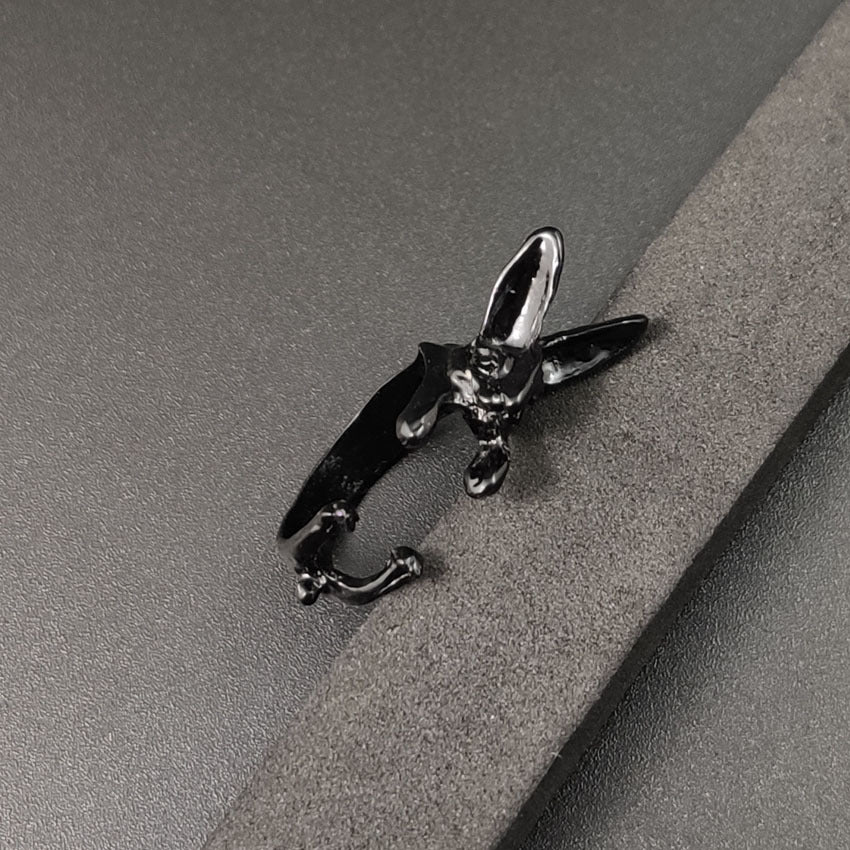 Retro Jade Hare Rabbit Personality Alloy Bracelets
