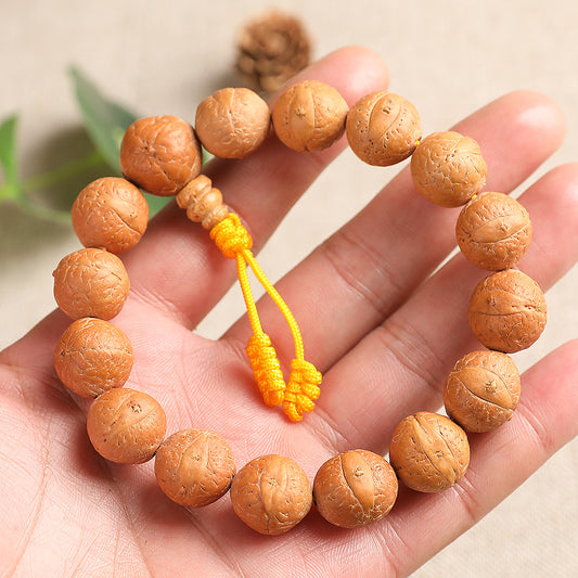Nepal Bird's Eye Bodhi Natural Longans Tibetan Rosary Prayer Bracelets