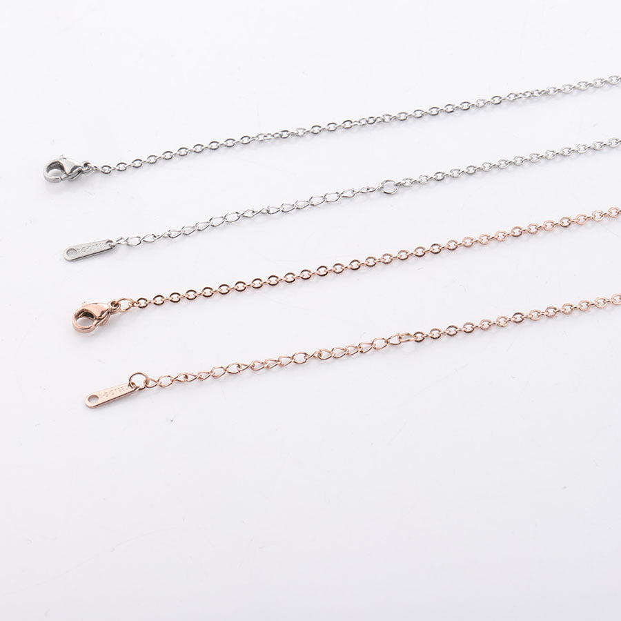 Thin Stainless Steel Chain Long Strip Collar