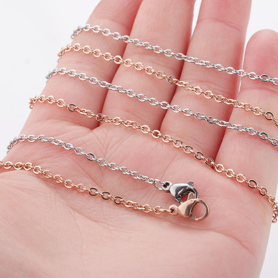 Thin Stainless Steel Chain Long Strip Collar