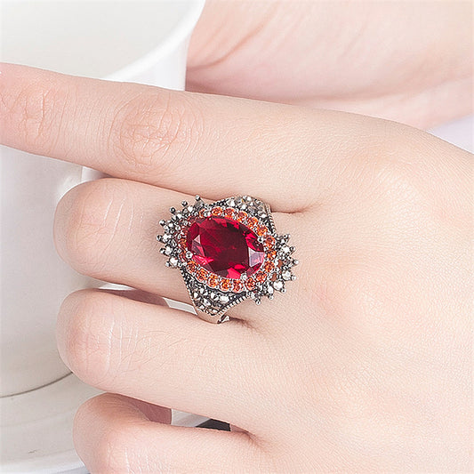 Sier Accessories Vintage Thai Big Stone Rings