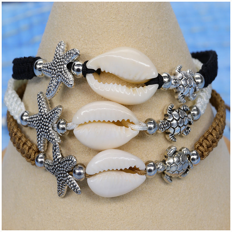 Small Sea Turtle Hand Weaving Beach Bracelets