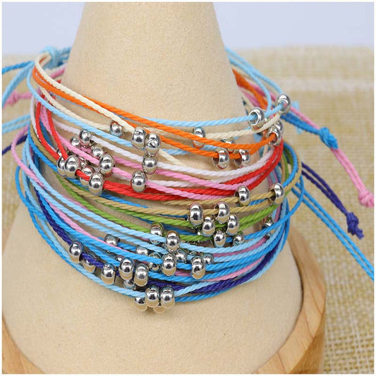 Bohemian Taiwan Wax Line Hand-woven Thread Bracelets