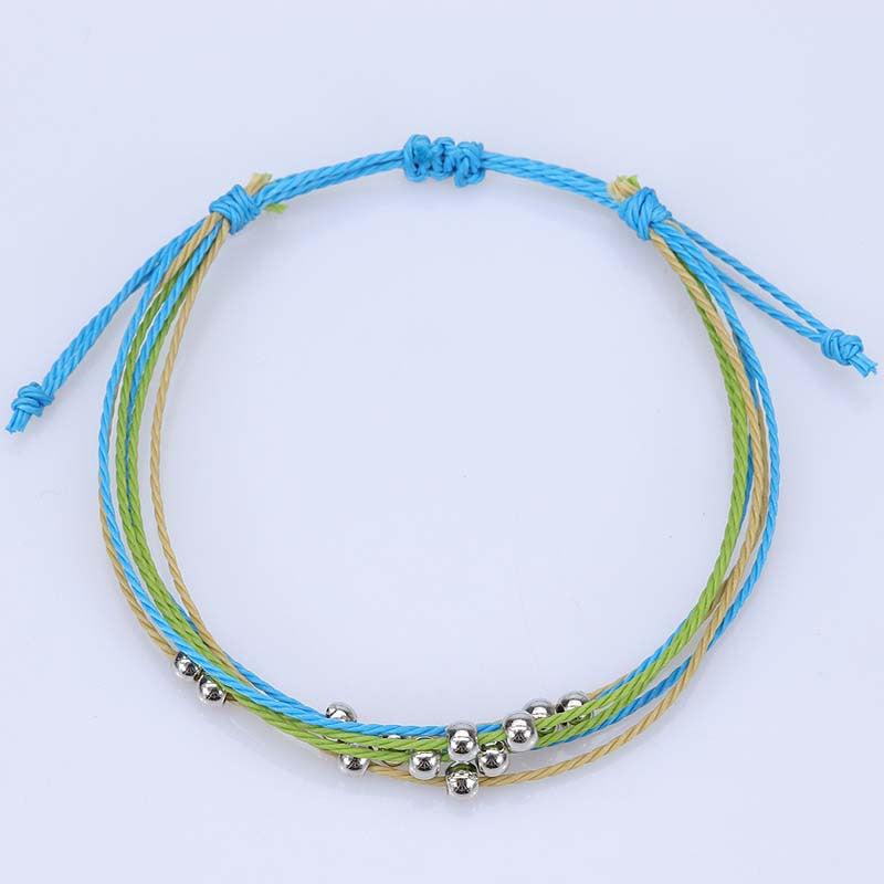 Bohemian Taiwan Wax Line Hand-woven Thread Bracelets